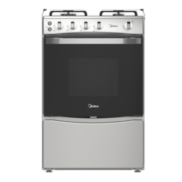 Midea cocina a gas 24 pulgadas 4 quemadores hierro fundido MGS24F1LGAGG-CA